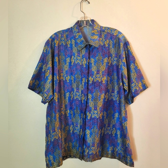 Vintage Unorthodox Paisley Graphic Polo | Size Medium - Picture 1 of 9